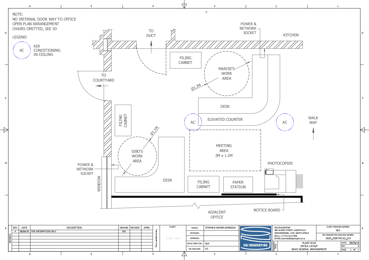 Desk Layout